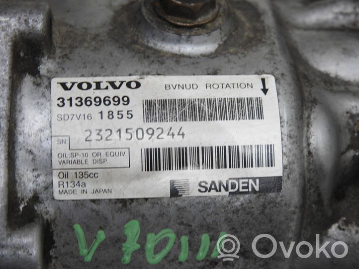 Volvo V70 Oro kondicionieriaus kompresorius (siurblys) 31369699