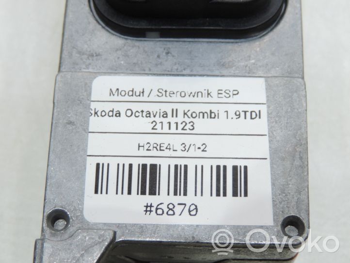Skoda Octavia Mk2 (1Z) Capteur de vitesse de lacet d'accélération ESP 1K0907655B
