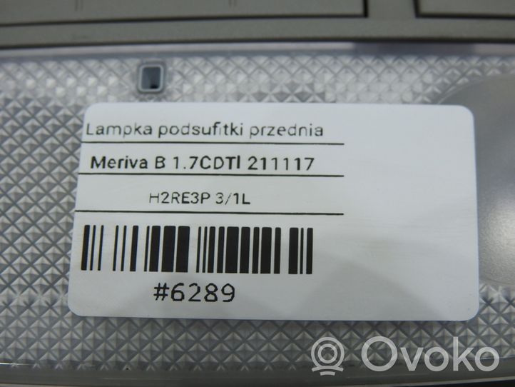 Opel Meriva B Panel oświetlenia wnętrza kabiny 13285100