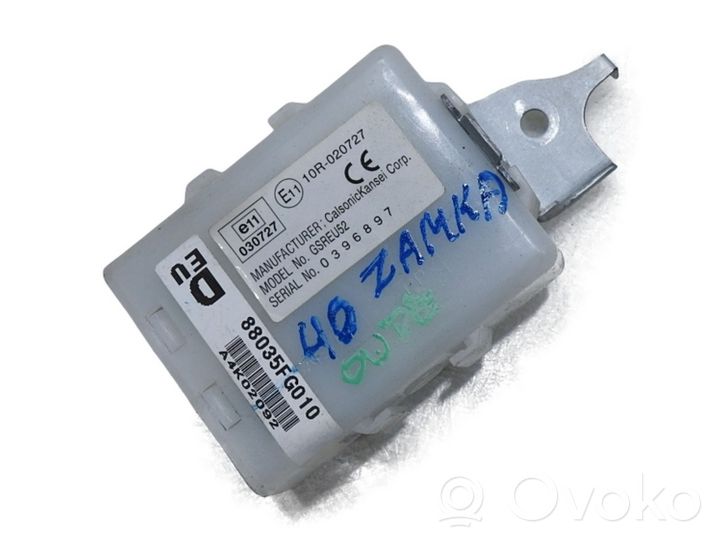 Subaru Outback Unité de commande / module de verrouillage centralisé porte 88035FG010