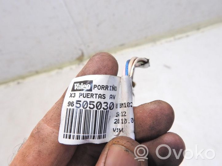 Citroen C5 Cableado de puerta delantera 9650503080