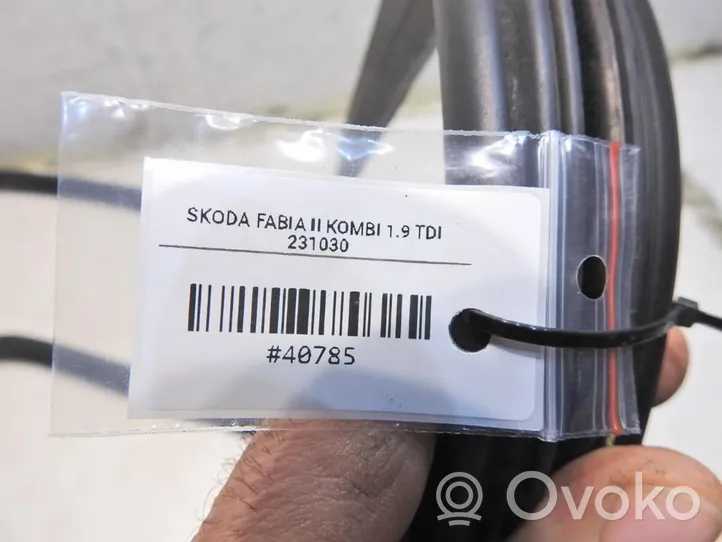 Skoda Fabia Mk2 (5J) Gumowa uszczelka drzwi przednich 5J0867365D
