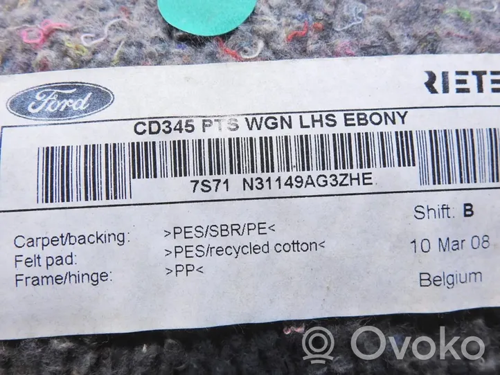 Ford Mondeo MK IV Boczek / Tapicerka / bagażnika 7S71N31149AG3ZHE