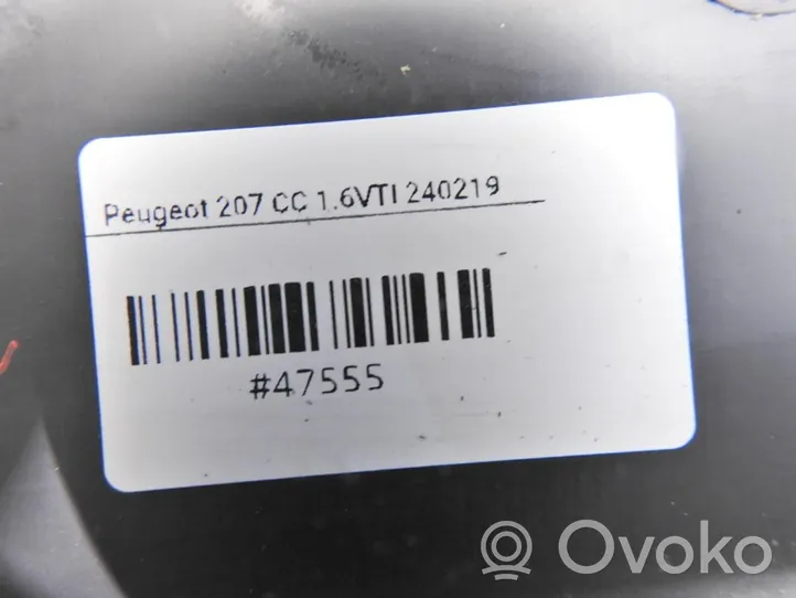 Peugeot 207 CC Osłona pasa bagażnika 9654130977