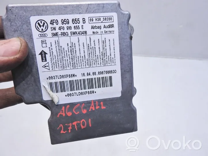 Audi A6 Allroad C6 Sterownik / Moduł Airbag 4F0959655B