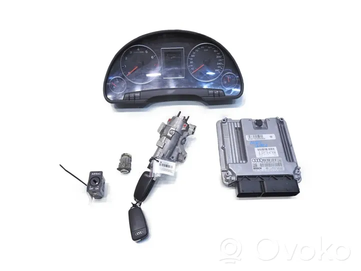 Audi A4 S4 B7 8E 8H Engine ECU kit and lock set 8E0910115Q