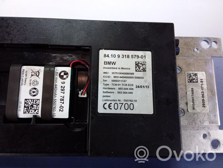 BMW 3 F30 F35 F31 Module reconnaissance vocale 9318579