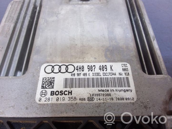 Audi A8 S8 D4 4H Engine control unit/module ECU 4H0907409K