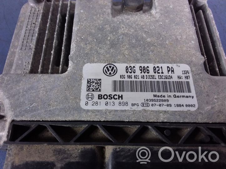 Seat Leon (1P) Komputer / Sterownik ECU silnika 03G906021PA