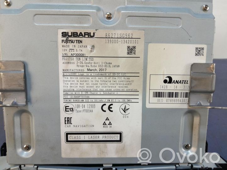 Subaru Forester SJ Unità principale autoradio/CD/DVD/GPS 86271SG962