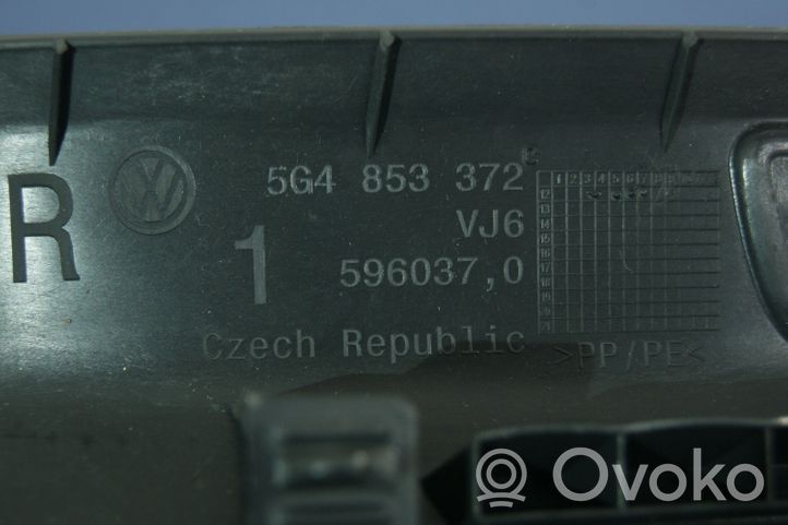 Volkswagen Golf Plus Cita veida sliekšņu/statņu dekoratīvās apdares detaļa 5G4853372