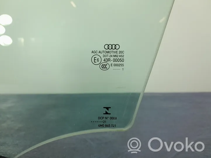 Audi Q7 4M Front door window glass four-door 4M0845021