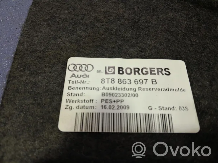 Audi A5 8T 8F Etulattiamatto 8T8863697B