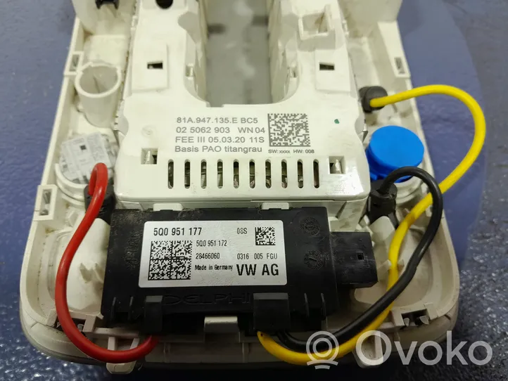 Audi Q2 - Luce interna bagagliaio/portabagagli 81A947135E