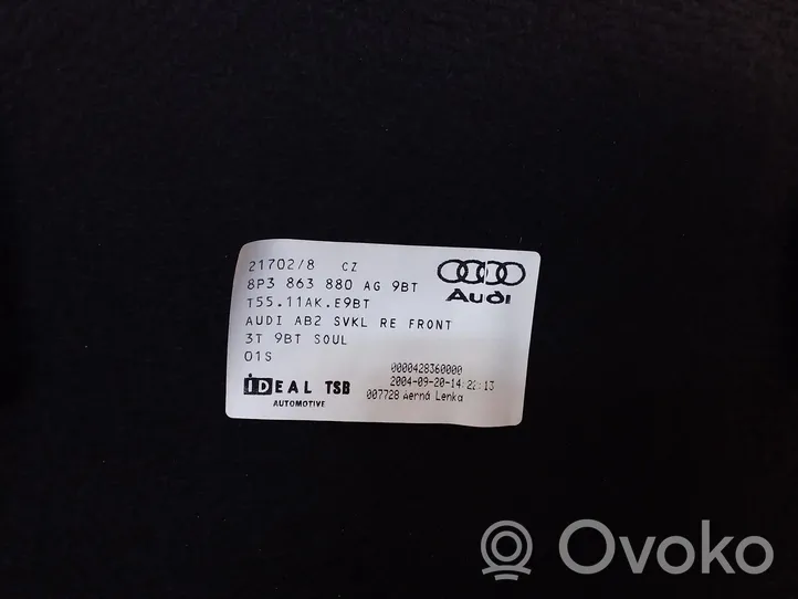 Audi A3 S3 8P Apdaila bagažinės dangčio (komplektas) 8P3863880