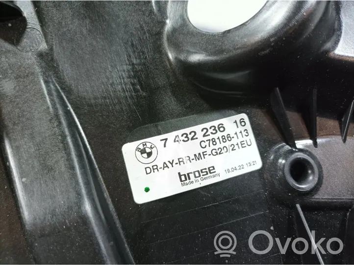 BMW M3 Elektryczny podnośnik szyby drzwi tylnych 7432236
