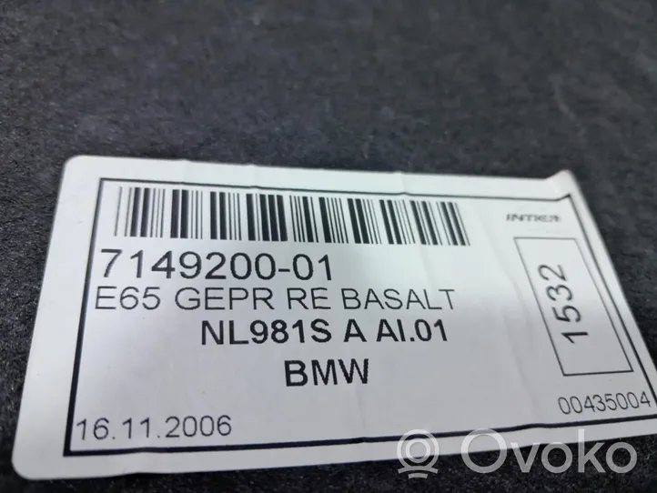 BMW 7 E65 E66 Apdaila bagažinės dangčio (komplektas) 7149200