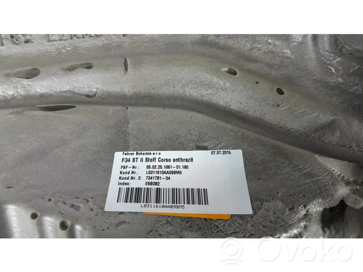 BMW 3 F30 F35 F31 Kanapa tylna / Fotel drugiego rzędu 7341781