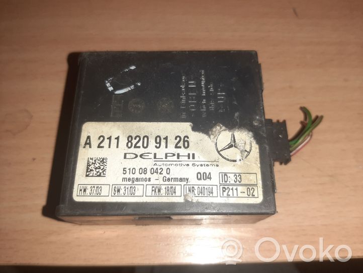 Mercedes-Benz CL C215 Boîtier module alarme A2118209126