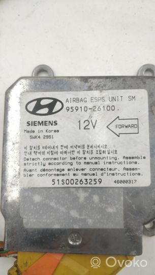 Hyundai Santa Fe Module de contrôle airbag 9591026100