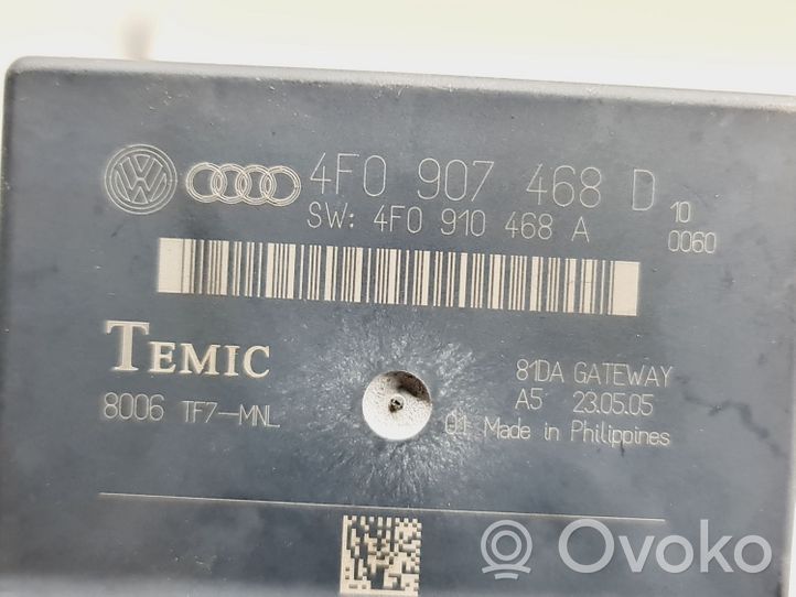 Audi A6 S6 C6 4F Modulo di controllo accesso 4F0907468D