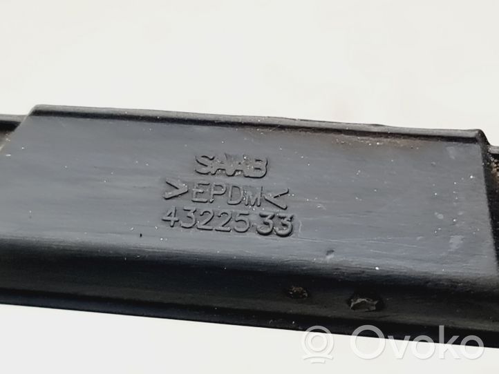 Saab 9-3 Ver1 Listwa / Uszczelka szyby drzwi tylnych 4322533