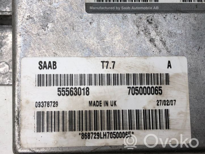 Saab 9-5 Sterownik / Moduł ECU 55563018