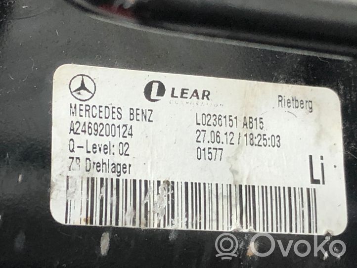 Mercedes-Benz B W246 W242 Istuimen selkänojan lukituksen vastakappale A2469200124