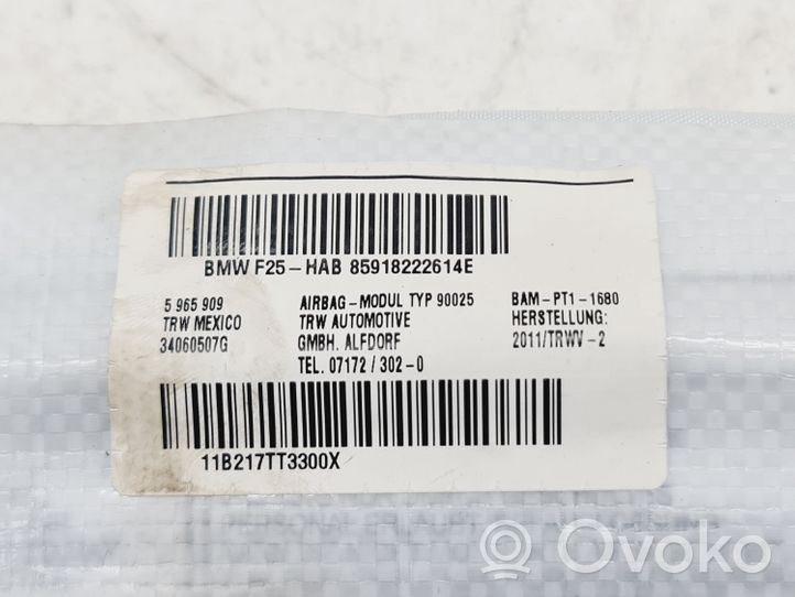 BMW X3 F25 Airbag de toit 72129182226