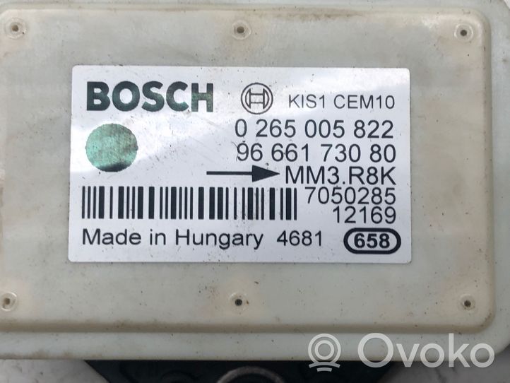 Citroen Berlingo Czujnik przyspieszenia ESP 9666173080