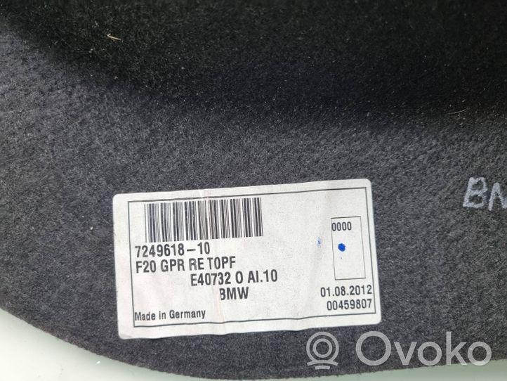 BMW 1 F20 F21 Panel embellecedor lado inferior del maletero/compartimento de carga 7249618