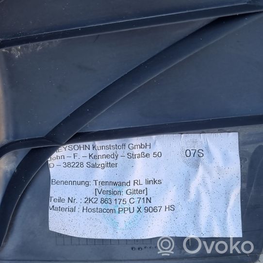 Volkswagen Caddy Przegroda bagażnika 2K2863175C