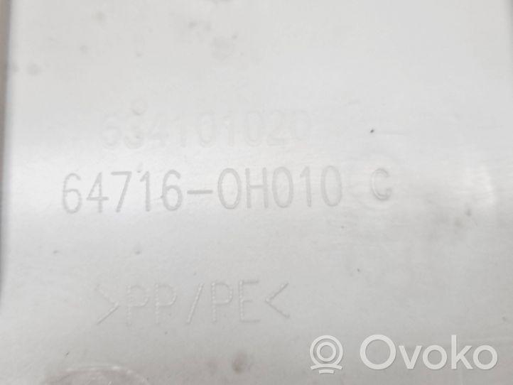 Toyota Aygo AB40 Osłona pasa bagażnika 647160H010