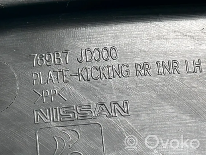 Nissan Qashqai Copertura del rivestimento del sottoporta posteriore 769B7JD000