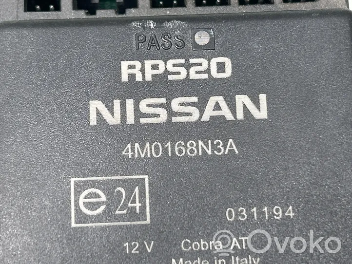 Nissan Qashqai Pysäköintitutkan (PCD) ohjainlaite/moduuli 4M0168N3A