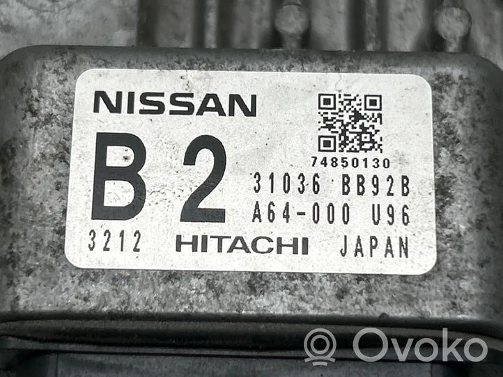 Nissan Qashqai Sterownik / Moduł skrzyni biegów A64000U96