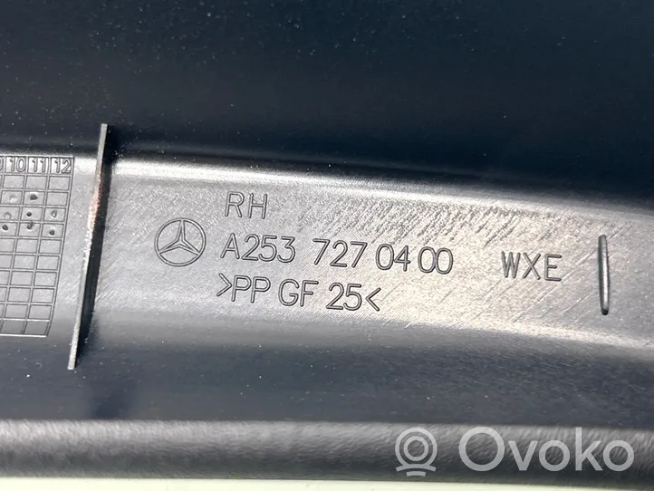 Mercedes-Benz GLC X253 C253 Rivestimento modanatura del vetro della portiera anteriore A2537270400