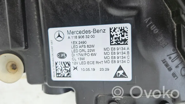 Mercedes-Benz CLA C118 X118 Etu-/Ajovalo A1189063200