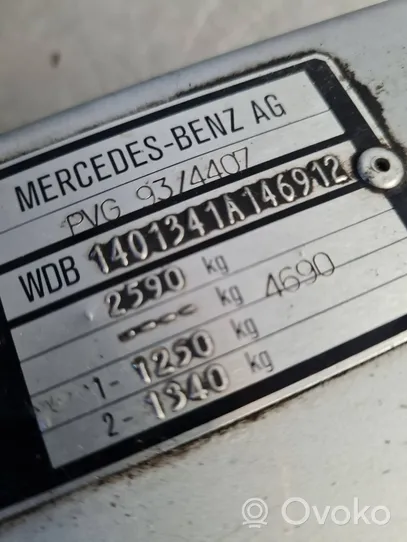 Mercedes-Benz S W140 Radiateur panneau supérieur d'admission d'air 1401344A116912