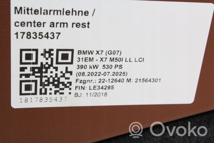 BMW X7 G07 Console centrale 