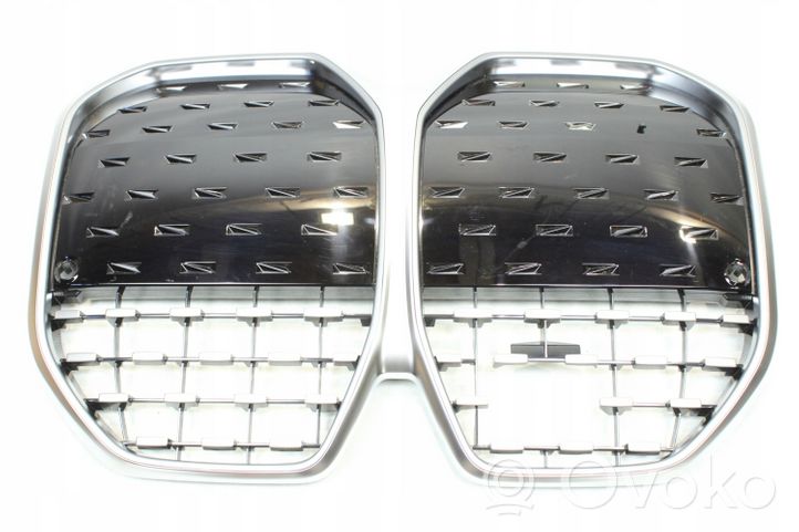 BMW 4 G22 G23 G24 G26 Grille calandre supérieure de pare-chocs avant 