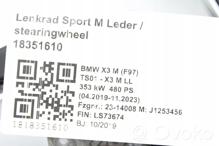 BMW X4M F98 Ohjauspyörä 8097999