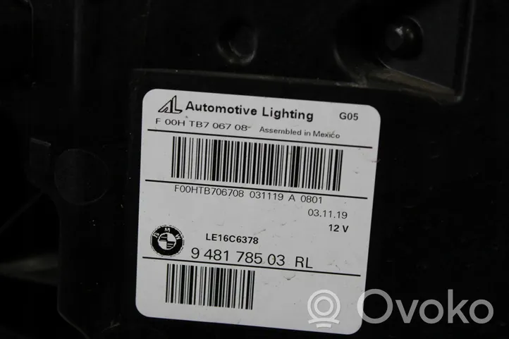BMW X5 G05 Lampa przednia 9481785
