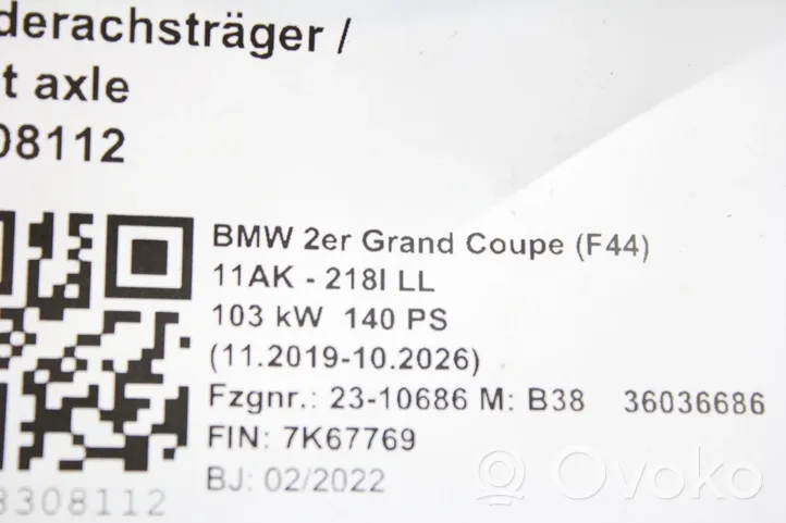 BMW 1 F40 Ressort hélicoïdal arrière 6866771