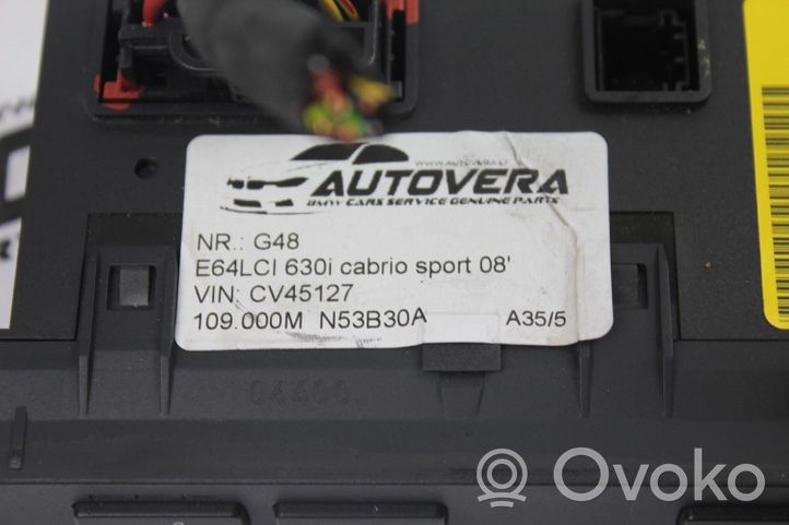 BMW 6 E63 E64 A set of switches 9163852