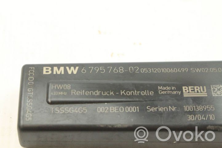 BMW 3 F30 F35 F31 Module de pression des pneus 6795768