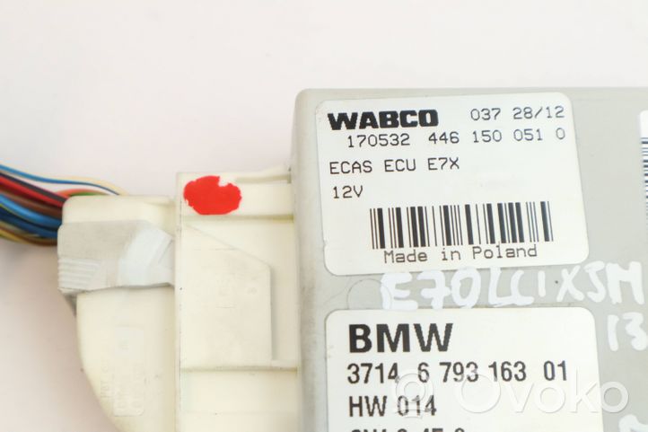 BMW X5M E70 Sterownik / Moduł tylnego zawieszenia pneumatycznego 6793163