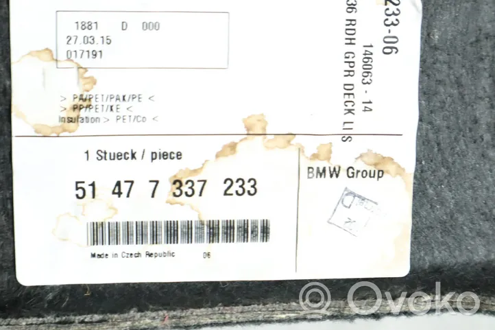 BMW 4 F36 Gran coupe seitliche Verkleidung Kofferraum 7337233