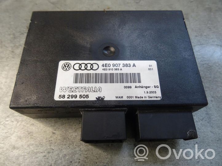 Audi A8 S8 D3 4E Module de contrôle crochet de remorque MODUŁ HAKA WESTFALIA 4E09