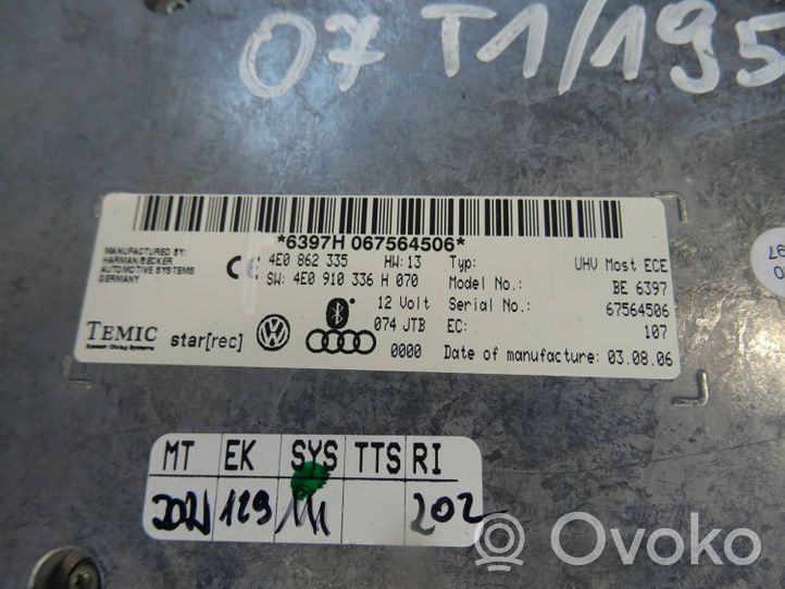 Audi Q7 4L Altre centraline/moduli 4E0862335